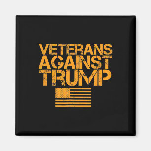 Imã Veteranos Contra a Bandeira Patriótica Vintage Tru