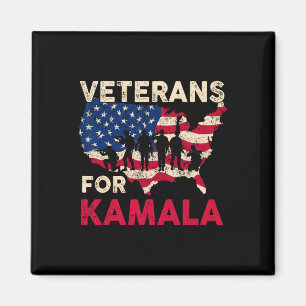Imã Veteranos Do Exército De Bandeira Kamala Americano