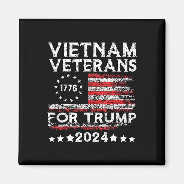 Imã Veteranos do Vietnã Para Trump 2025 Bandeira Ameri (Frente)
