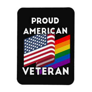 Ímã Veteranos Lgbt - Bandeira Americana