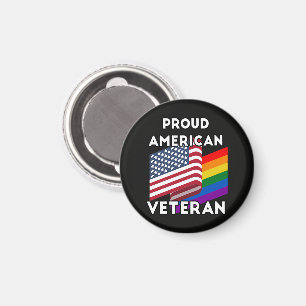 Imã Veteranos Lgbt - Bandeira Americana