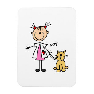 Ímã Veterinário Boneco Palito