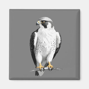 Imã Vetor de Falcão - Arte Gráfica Retrato Espírito An