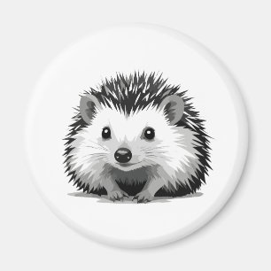 Imã Vetor de Hedgehog Arte Gráfica Retrato Espírito An