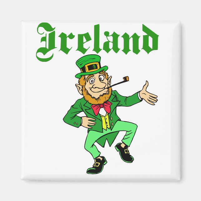Imã Vetor - Leprechaun Irlanda (Frente)