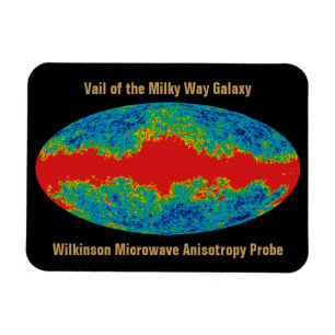 Ímã Véu da Galáxia Via Láctea Sobre o Universo WMAP
