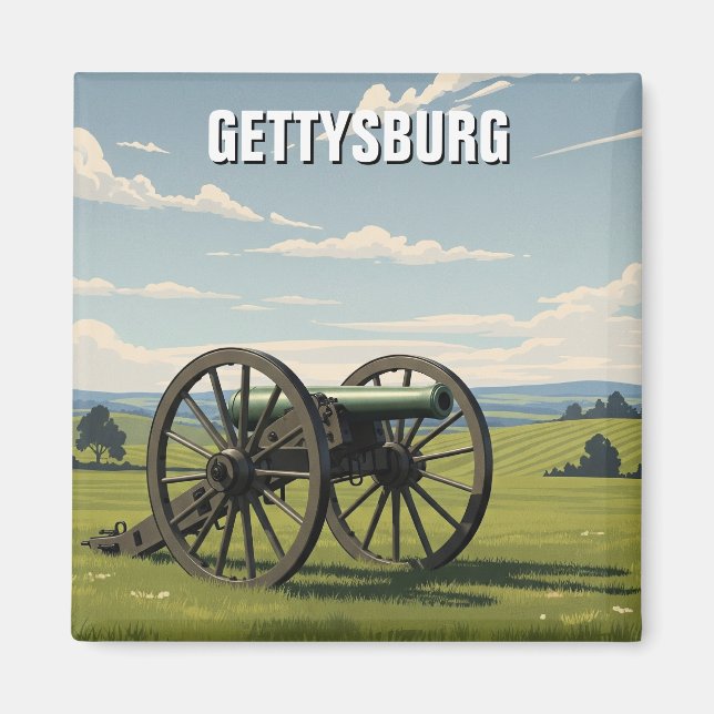 Imã Viagem a Gettysburg, Pensilvânia (Frente)