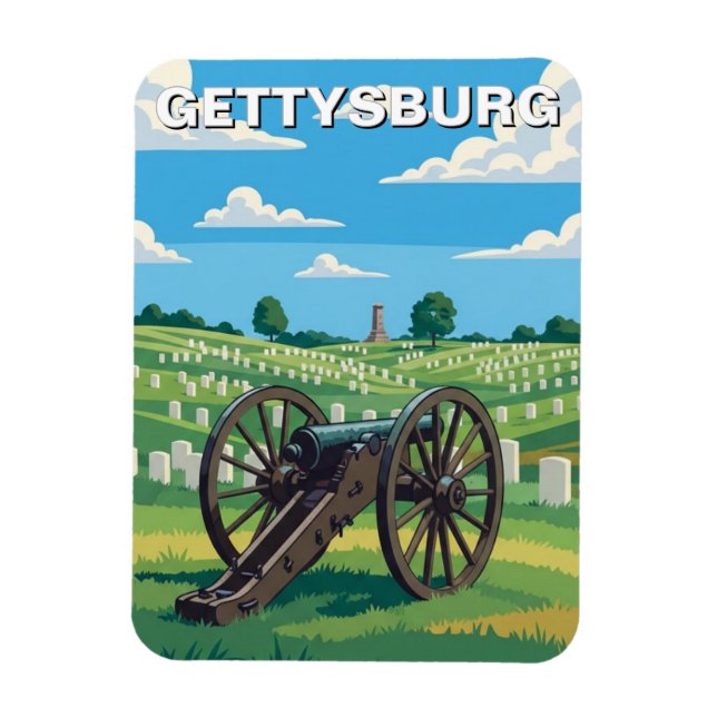 Ímã Viagem a Gettysburg, Pensilvânia (Vertical)