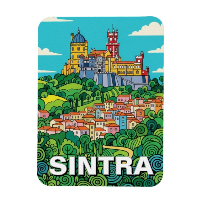 Ímã Viagem a Sintra Portugal (Vertical)