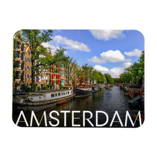 Ímã Viagem Amsterdã, presentes vintage do canal da Hol