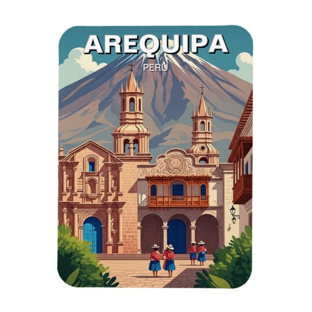Ímã Viagem ao Arequipa Peru (Vertical)