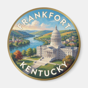 Imã Viagem ao Bluegrass de Frankfort Kentucky