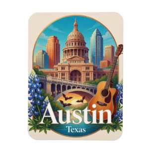 Ímã Viagem ao Capitólio do Texas EUA Austin