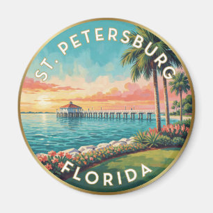 Imã Viagem ao Golfo St Petersburg Flórida