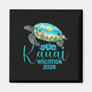 Imã Viagem ao Kauai Havaí 2026 Tartaruga Marinha Féria