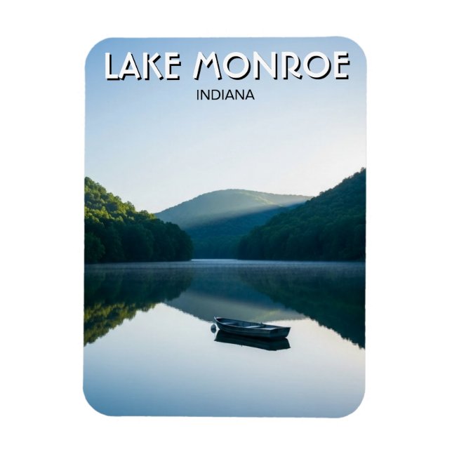 Ímã Viagem ao Lago Monroe em Indiana (Vertical)