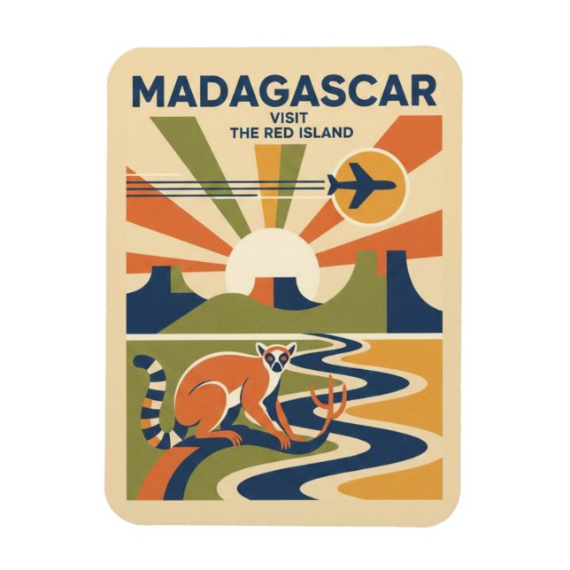 Ímã Viagem ao Madagascar (Vertical)