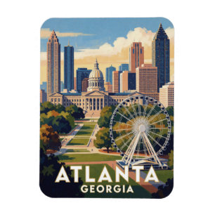 Ímã Viagem ao Parque Centenário de Atlanta Geórgia