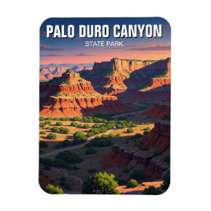 Ímã Viagem ao Parque Estadual do Palo Duro Canyon no T