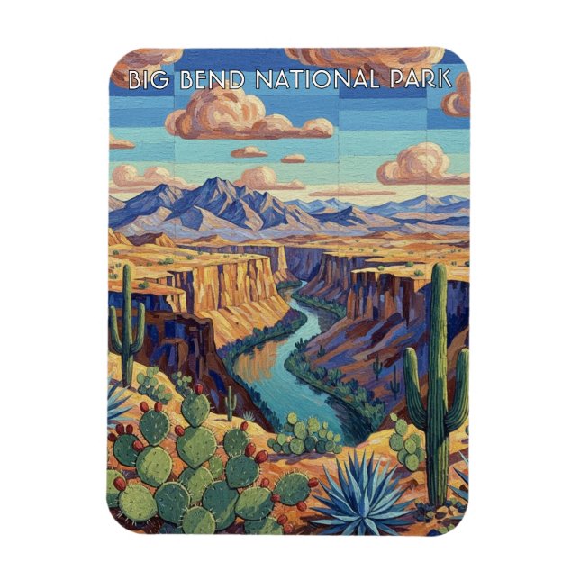 Ímã Viagem ao Parque Nacional Big Bend (Vertical)