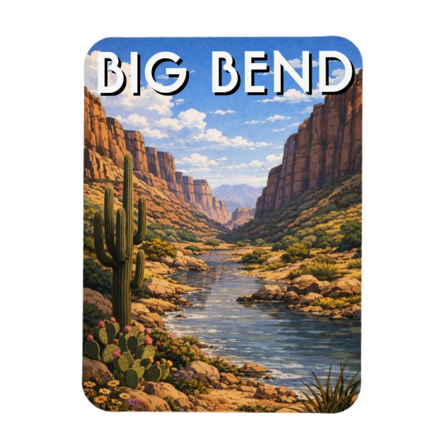 Ímã Viagem ao Parque Nacional Big Bend (Vertical)