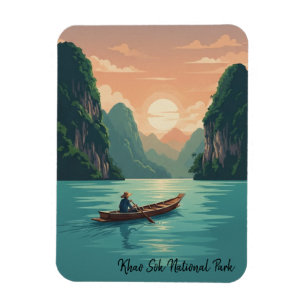 Ímã Viagem ao Parque Nacional Khao Sok Tailândia