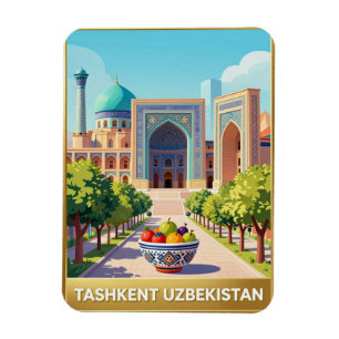 Ímã Viagem ao Patrimônio de Tashkent Uzbequistão