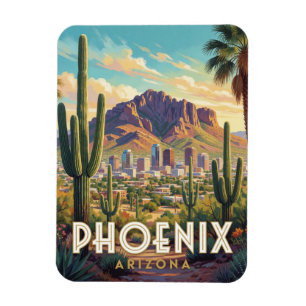 Ímã Viagem ao Phoenix Arizona Montanha Camelback