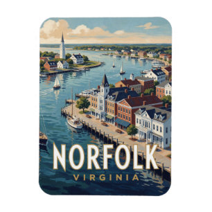 Ímã Viagem ao Rio Elizabeth Norfolk Virgínia