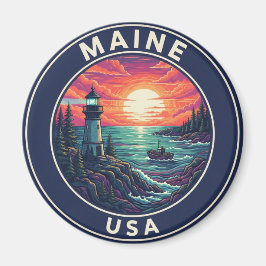 Imã Viagem aos Faróis do Maine