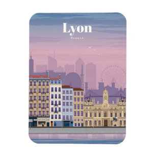 Ímã Viagem Art Viagem a Lyon França