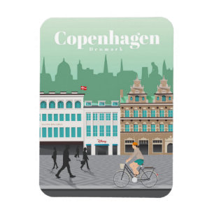 Ímã Viagem Art Viagem Para Copenhaga
