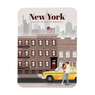 Ímã Viagem Art Viagem Para Nova Iorque