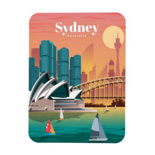 Ímã Viagem Art Viagem para Sydney Austrália