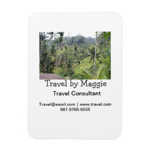 Ímã Viagem consultor da empresa adiciona nome e-mail w