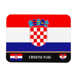 Ímã viagem Croata Flag & Croácia, feriado /Sports