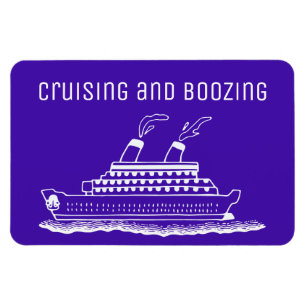 Ímã Viagem Crusing e emborrachar-se do navio de