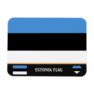 Ímã viagem da Estônia Flag & Estônia, feriado /Sport