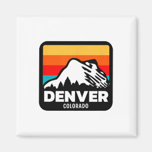Imã Viagem da Família Snowboard de Denver Colorado Ski
