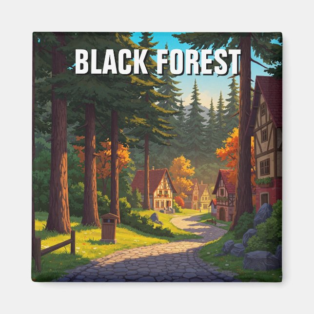 Imã Viagem da Floresta Negra da Alemanha (Frente)