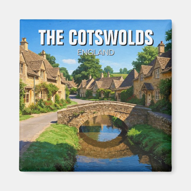 Imã Viagem da Inglaterra de Cotswolds (Frente)