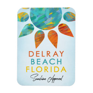 Ímã Viagem da luz do sol de Delray Beach Florida