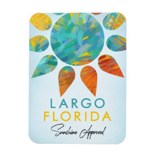 Ímã Viagem da luz do sol de Florida do Largo