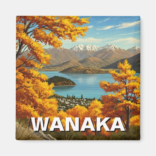 Imã Viagem da Nova Zelândia de Wanaka (Frente)