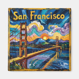 Imã Viagem da ponte Ouro Gogh San Francisco