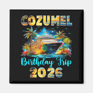 Imã Viagem de Aniversário Cozumel 2026 Cruzeiro de Ani