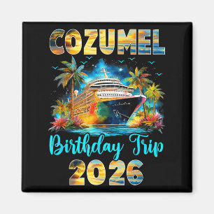 Imã Viagem de Aniversário Cozumel 2026 Cruzeiro de Ani