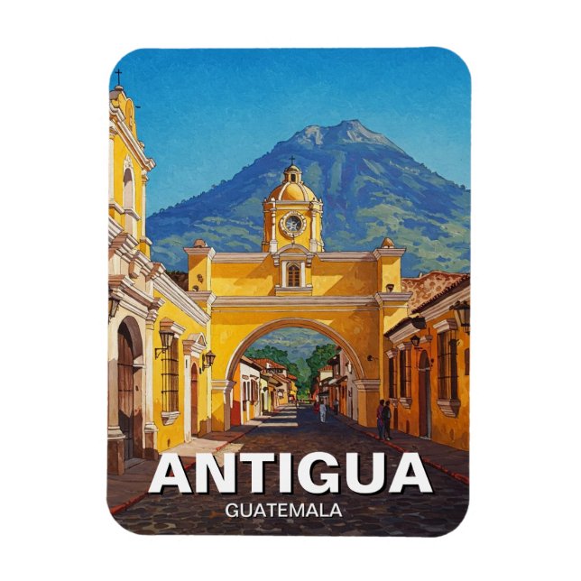 Ímã Viagem de Antígua Guatemala (Vertical)