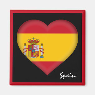 Imã viagem de bandeiras e Espanhas espanholas, fãs de