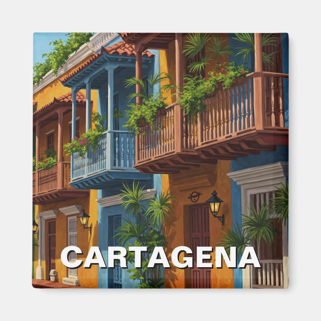 Imã Viagem de Cartagena Colombia (Frente)
